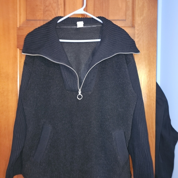 Lane Bryant Black Zip-Up Jacket - Picture 3 of 7